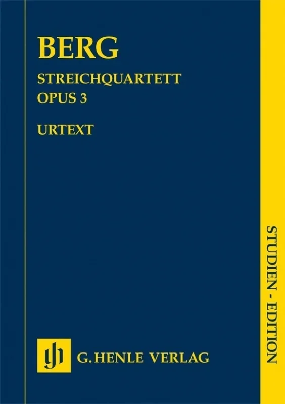 Berg – String Quartet Op 3 Study Score (Softcover Book)
