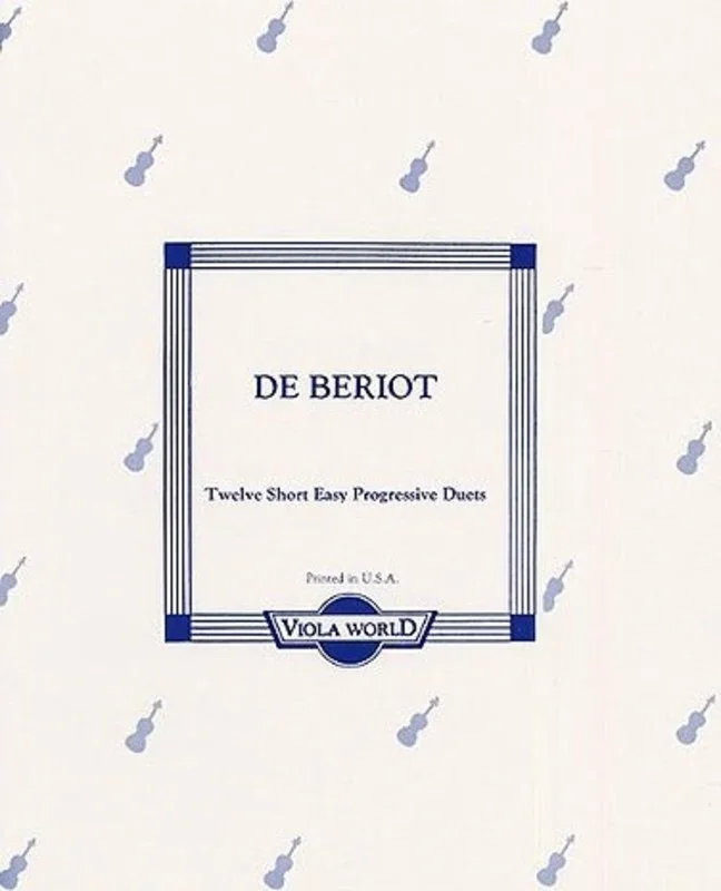 Beriot – 12 Short Easy Progressive Duets 2 Violas (Softcover Book)