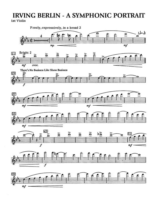 Berlin A Symphonic Portrait String Set Book