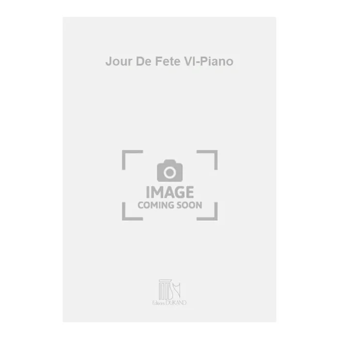 Bernard, Emile – Jour De Fete Vl-Piano