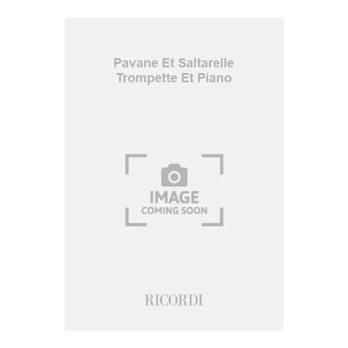 Bernaud, Alain – Pavane Et Saltarelle Trompette Et Piano