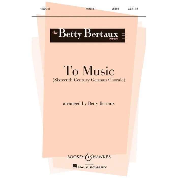 Bertaux, Betty – To Music