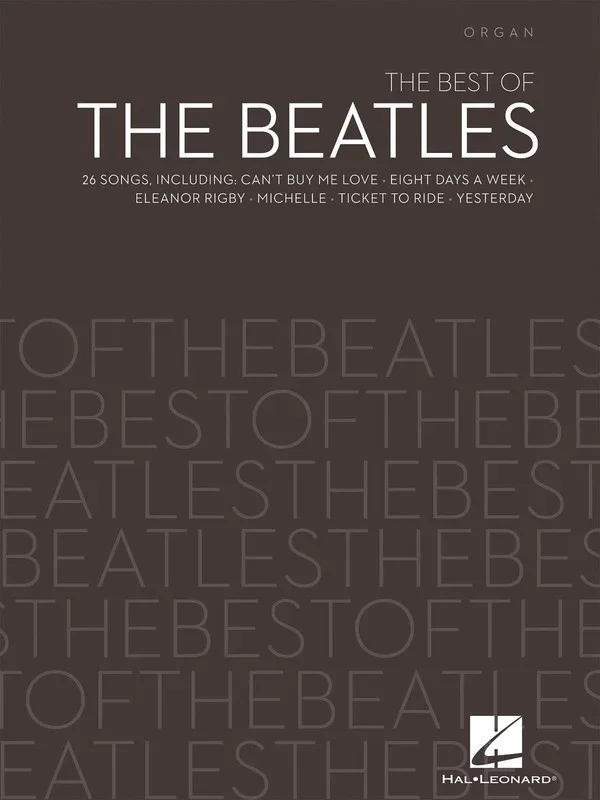 Best Of The Beatles Organ (Softcover Book)