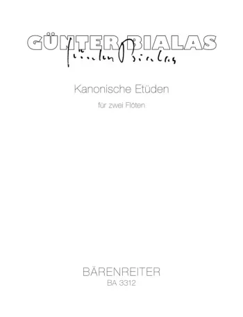 Bialas : Canonic Studies. : 2 Flutes: (Barenreiter)