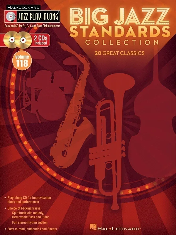 Big Jazz Standards Coll Jazz Play Along V118 (Softcover Book/CD)