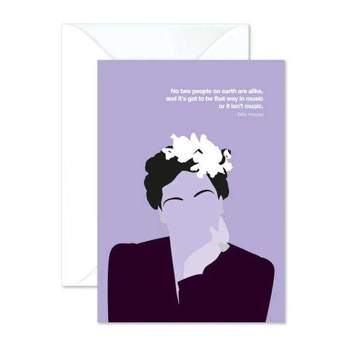 Billie Holiday Greeting Card