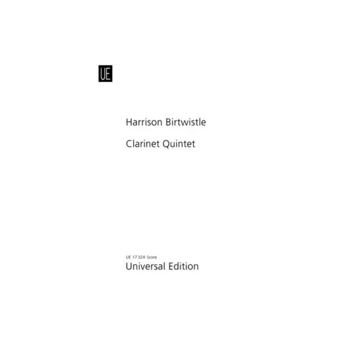 Birtwistle, Sir Harrison – Clarinet Quintet