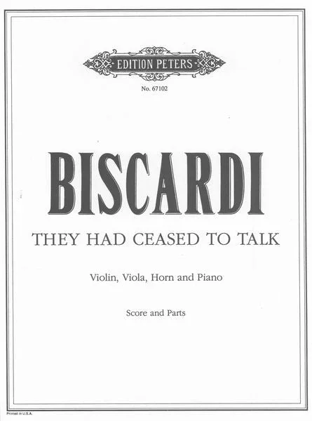 Biscardi: They Had Ceased To Talk