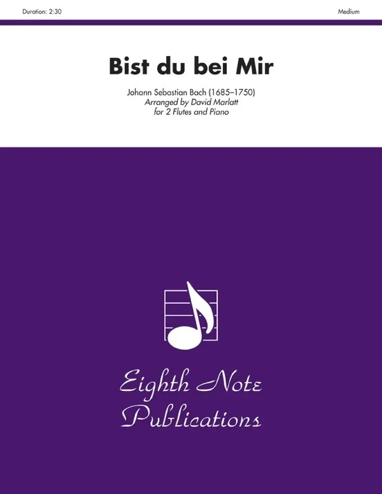 Bist Du Bei Mir 2 Flutes/Piano
