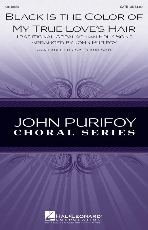 Black Is The Color Of My True Loves Hair SATB (Octavo)