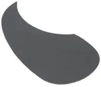 Black LEFT HANDED self adhesive scratch plate