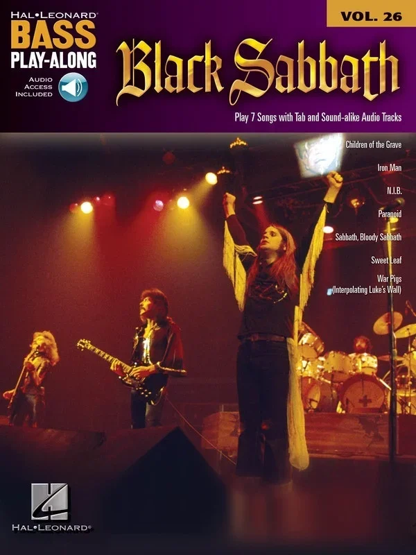 Black Sabbath Bass Play Along Book/CD V26 (Softcover Book/CD)