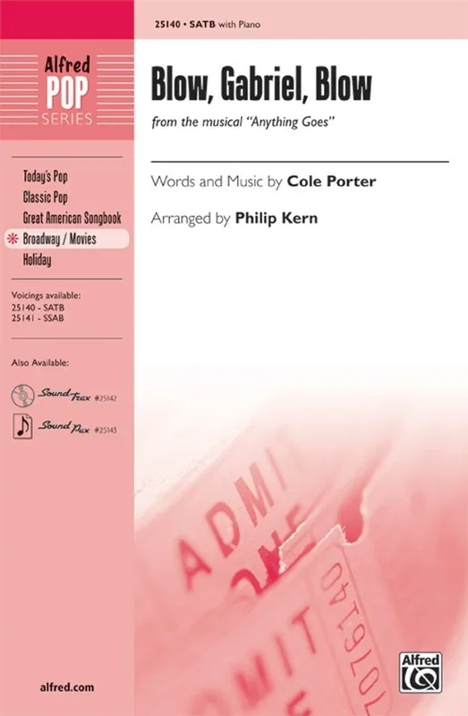 Blow Gabriel Blow SATB/Piano Arr Kern