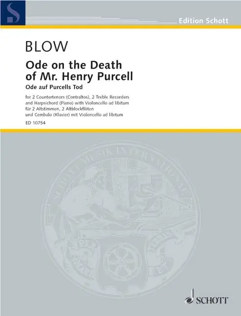 Blow Ode on the Death of Henry Purcell