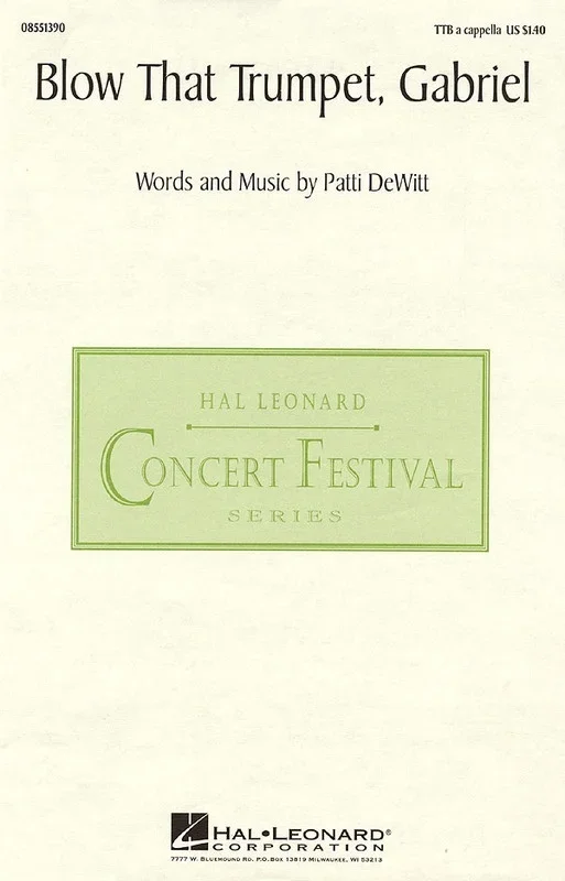 Blow That Trumpet Gabriel TTB A Cappella (Octavo)