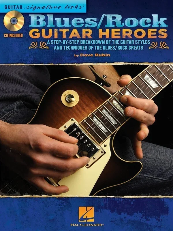 Blues Rock Guitar Heroes Signature Licks Book/CD (Softcover Book/CD)