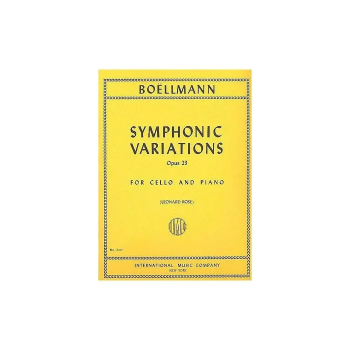 Boëllmann, Léon – Symphonic Variations op. 23