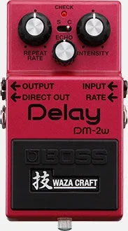 BOSS DM-2W Waza Craft Analog Delay Pedal – Classic Bucket Brigade Tone with Switchable Modes