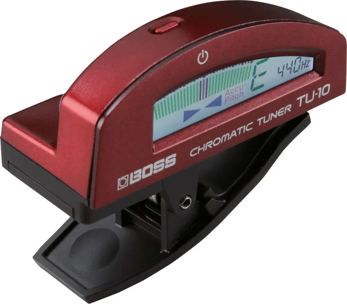 Boss TU-10 Clip-On Tuner – Red