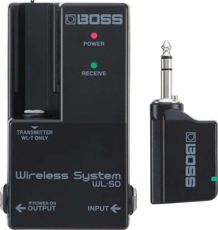 BOSS WL50 Guitar Wireless System w/ Integrated Transmitter Dock for Pedalboard
