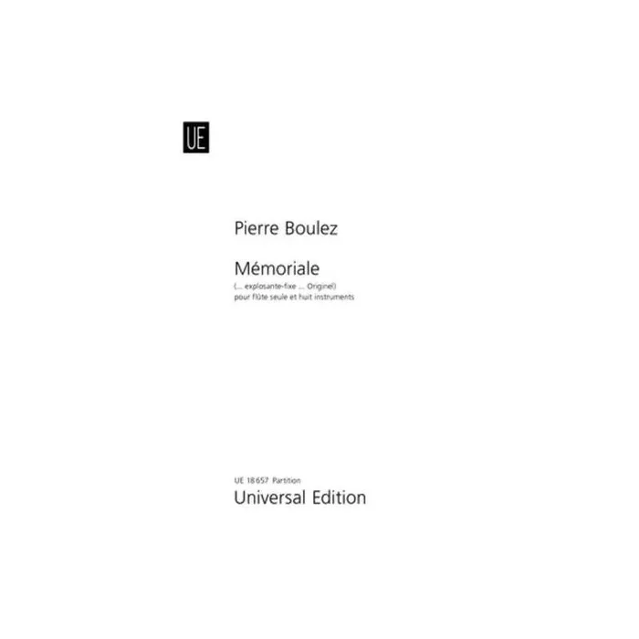Boulez, Pierre – Mémoriale