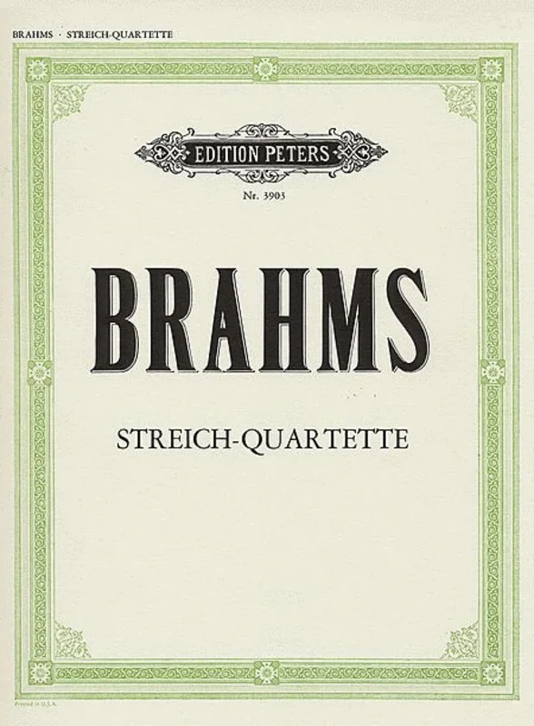 Brahms – Complete String Quartets (Set Of Parts) Book