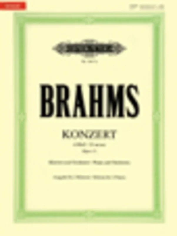 Brahms – Piano Concerto No 1 D Min Op 15 2P 4H (Softcover Book)