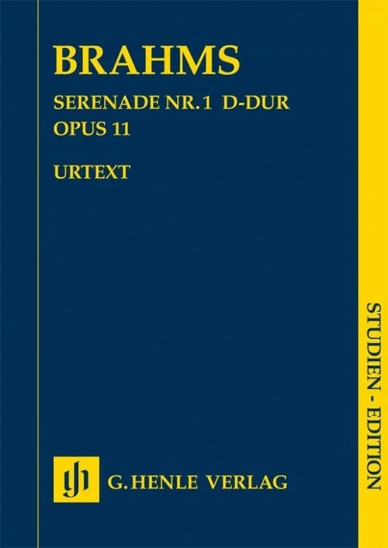 Brahms: Serenade No 1 Op 11 Study Score