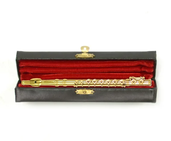 Brass Model In Case-Flute 16cm