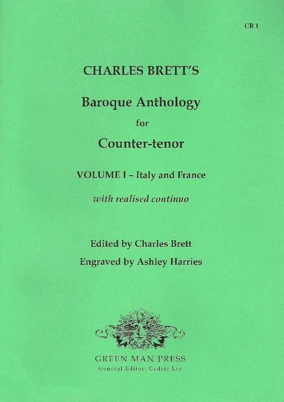 Brett (ed.) Charles Brett‘s Baroque Anthology for Counter-tenor, Vol. 1