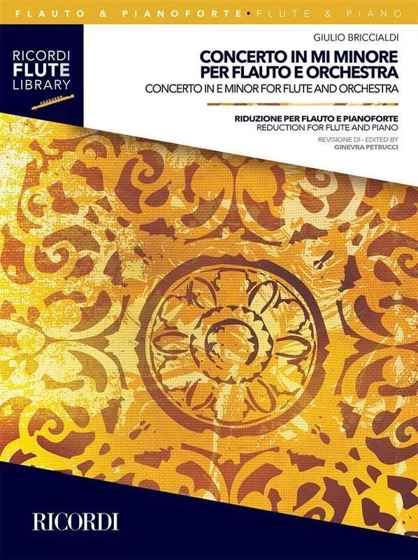 Briccialdi – Concerto In E Minor Flute/Piano (Softcover Book)