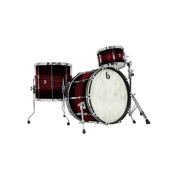 British Drum Company Lounge Series 3-piece Drum Kit – Carnaby Red
