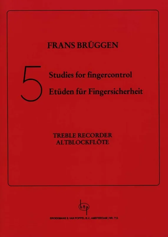 Bruggen Five Studies for Finger Control