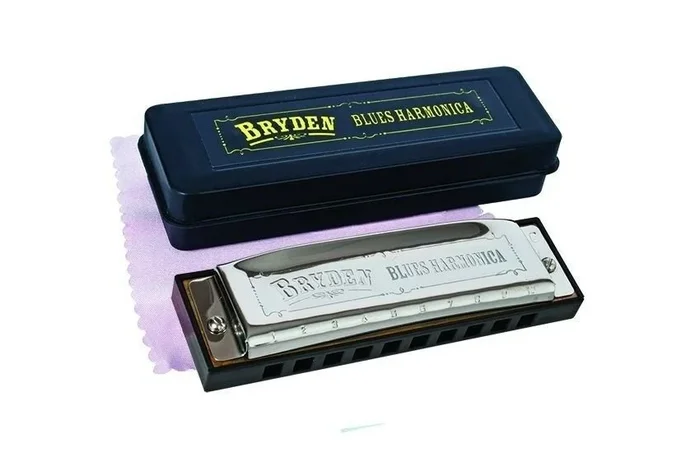 Bryden Diatonic “Blues” Harmonica, Key of G mouth organ, harp, 10 hole