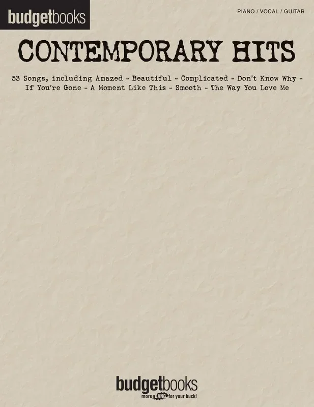 Budget Books Contemporary Hits PVG (O/P) (Softcover Book)