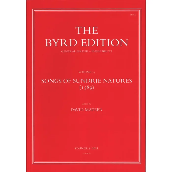 Byrd, William – Songs of Sundrie Natures (1589)
