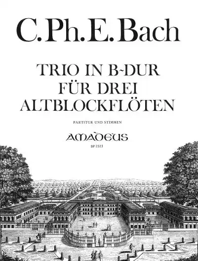 C. P. E. Bach Trio in B Flat Major for 3 Treble Recorders