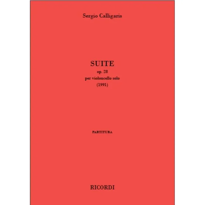 Calligaris, Sergio – Suite op. 28