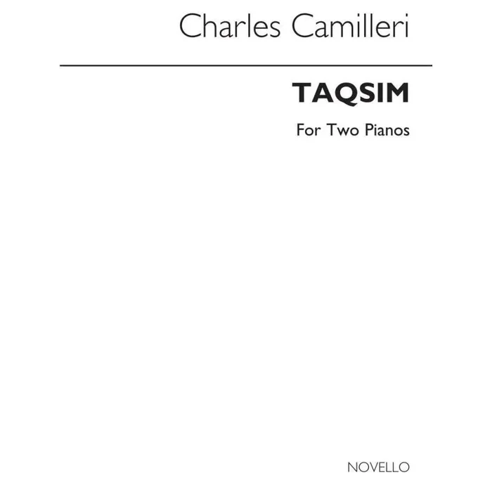 Camilleri, Charles – Taqsim For 2 Pianos