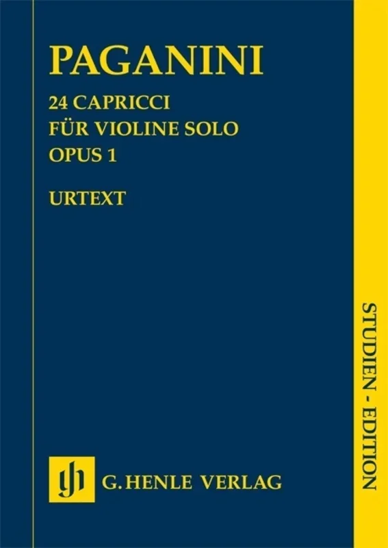 Caprices 24 Op 1 Violin Study Score Book