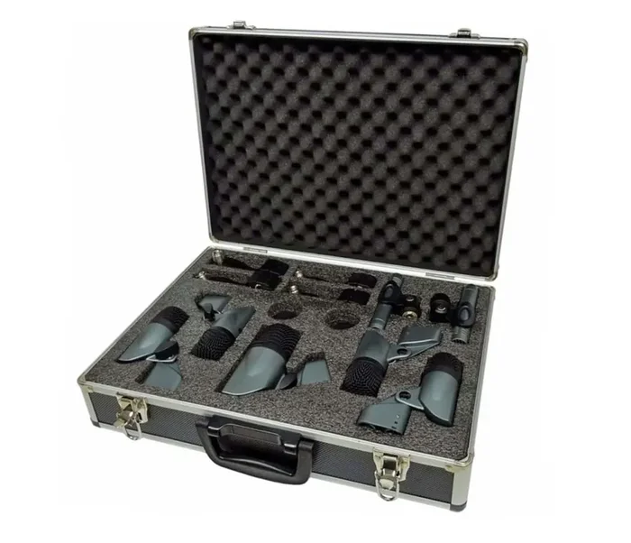Carlsbro DM7 Drum Mic Set – 7pc w/ Flight Case