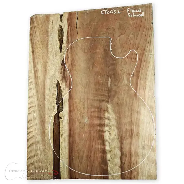 Carve Top – Flamed Redwood – 1 piece – 19mm