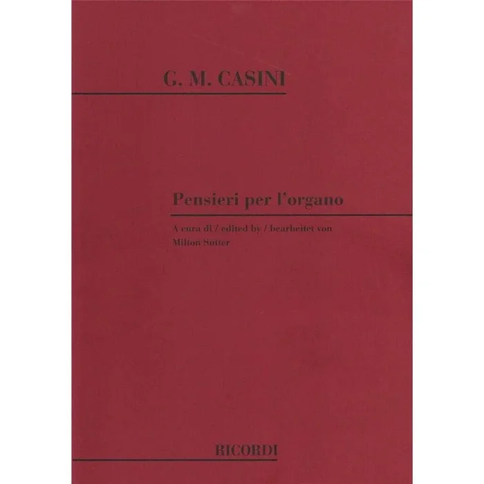 Casini, Giovanni Maria – Pensieri Per L’Organo