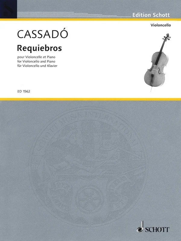 Cassado – Requiebros Cello/Piano (Softcover Book)