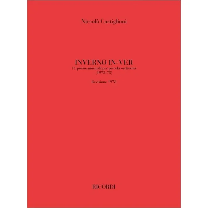 Castiglioni, Niccolò – Inverno In-Ver