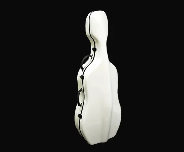 Cello Case-Fibreglass HQ Deluxe-White