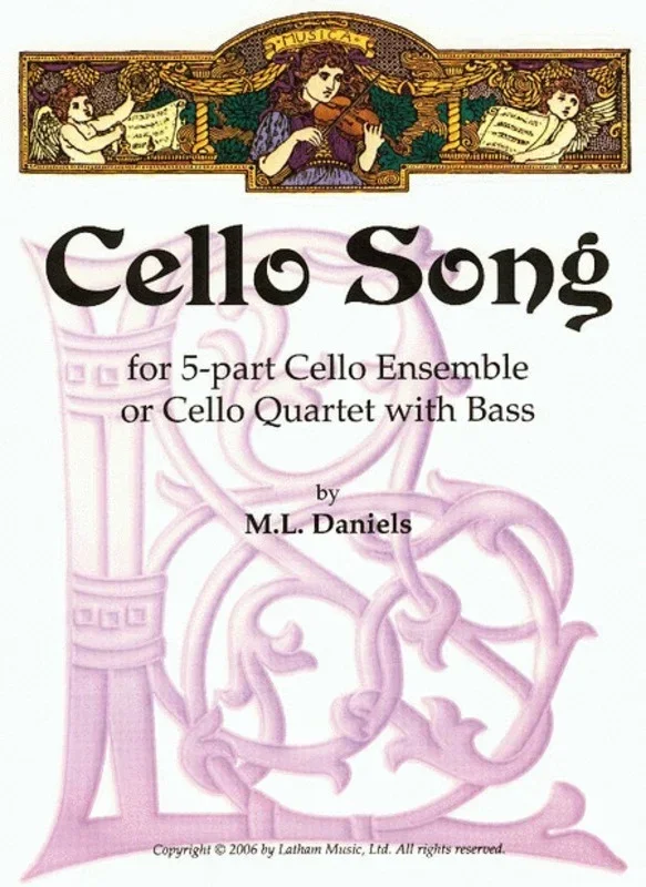 Cello Song For 5 Part Ensemble Or 4Vc Double Bass Score/Parts Book