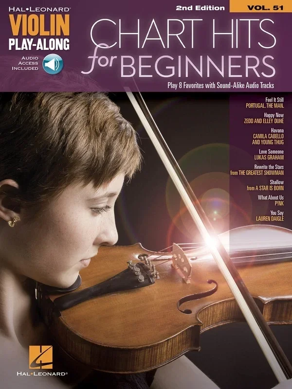 Chart Hits For Beginners Violin Playalong V51 Book/Online Audio
