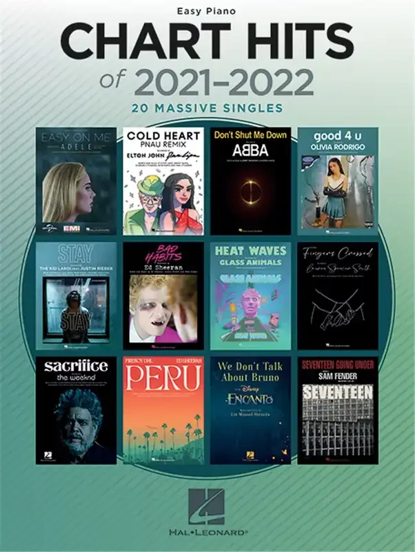 Chart Hits of 2021 – 2022 (for Piano)