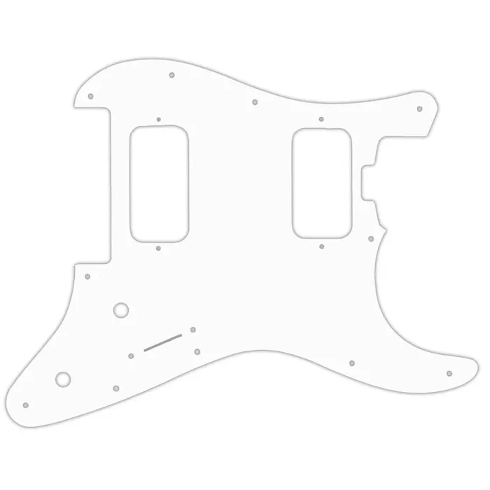 Charvel 2010-Present Made In Mexico Pro-Mod So-Cal Style 1 HH FR – Solid Shiny White .090″ / 2.29mm thick, with bevelled edge